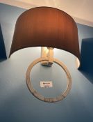 1 x Luxury Artisan Wall Lamp with Fabric Shade - NO VAT ON THE HAMMER