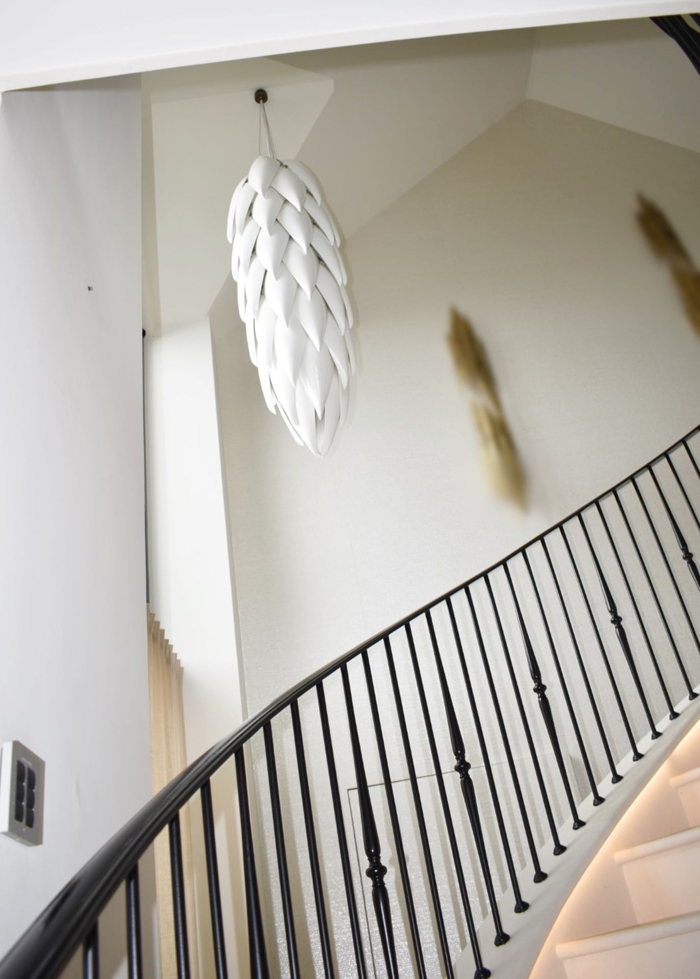 1 x ARCHITONIC 'Aloe Shoot' 1.6-Metre Designer Suspended White Porcelain Centrepiece Chandelier - Image 2 of 9
