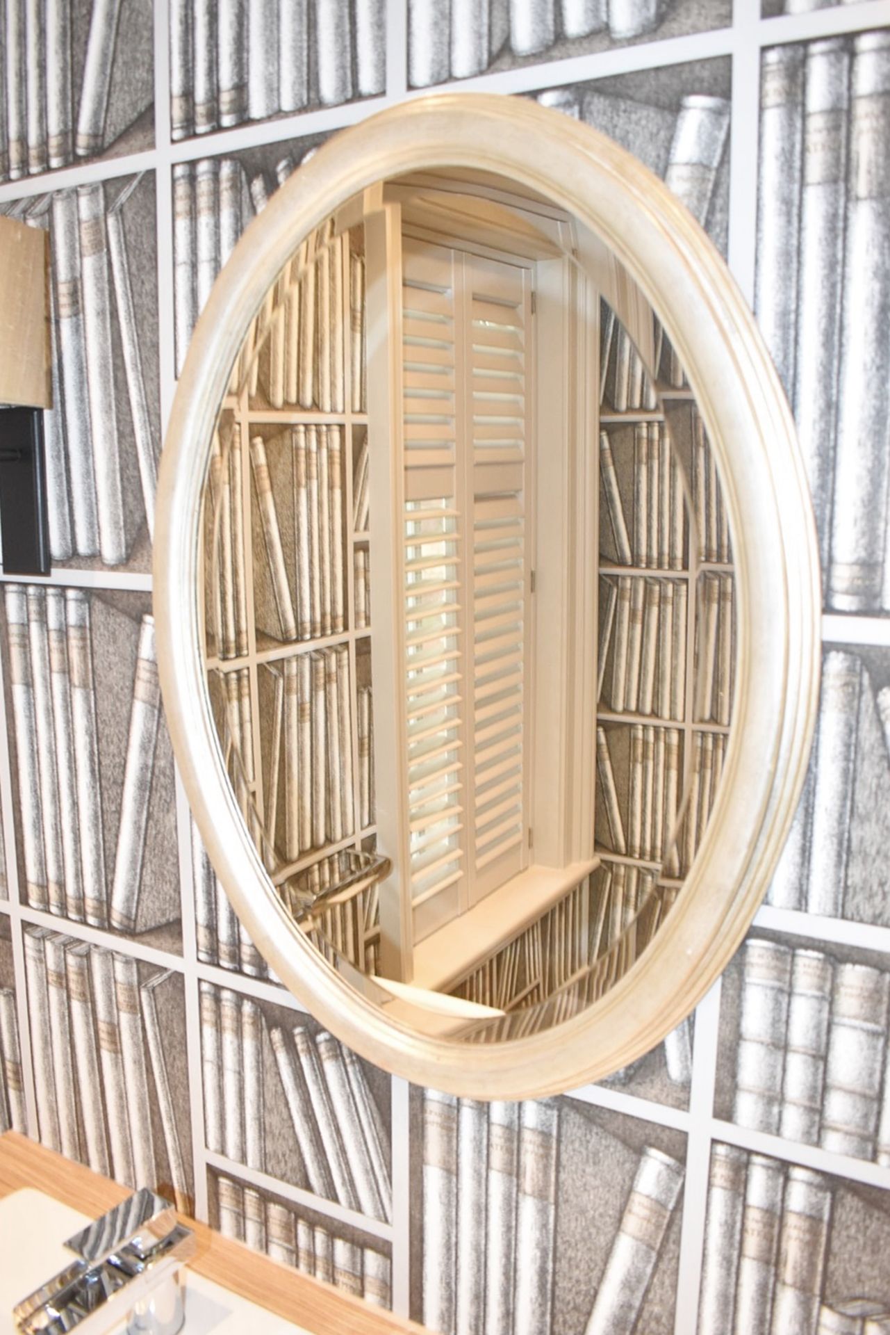 1 x Bathroom Suite Under Stairs Inc. Sink with Vanity Unit, Mirror, Toilet + Flush - Image 9 of 18
