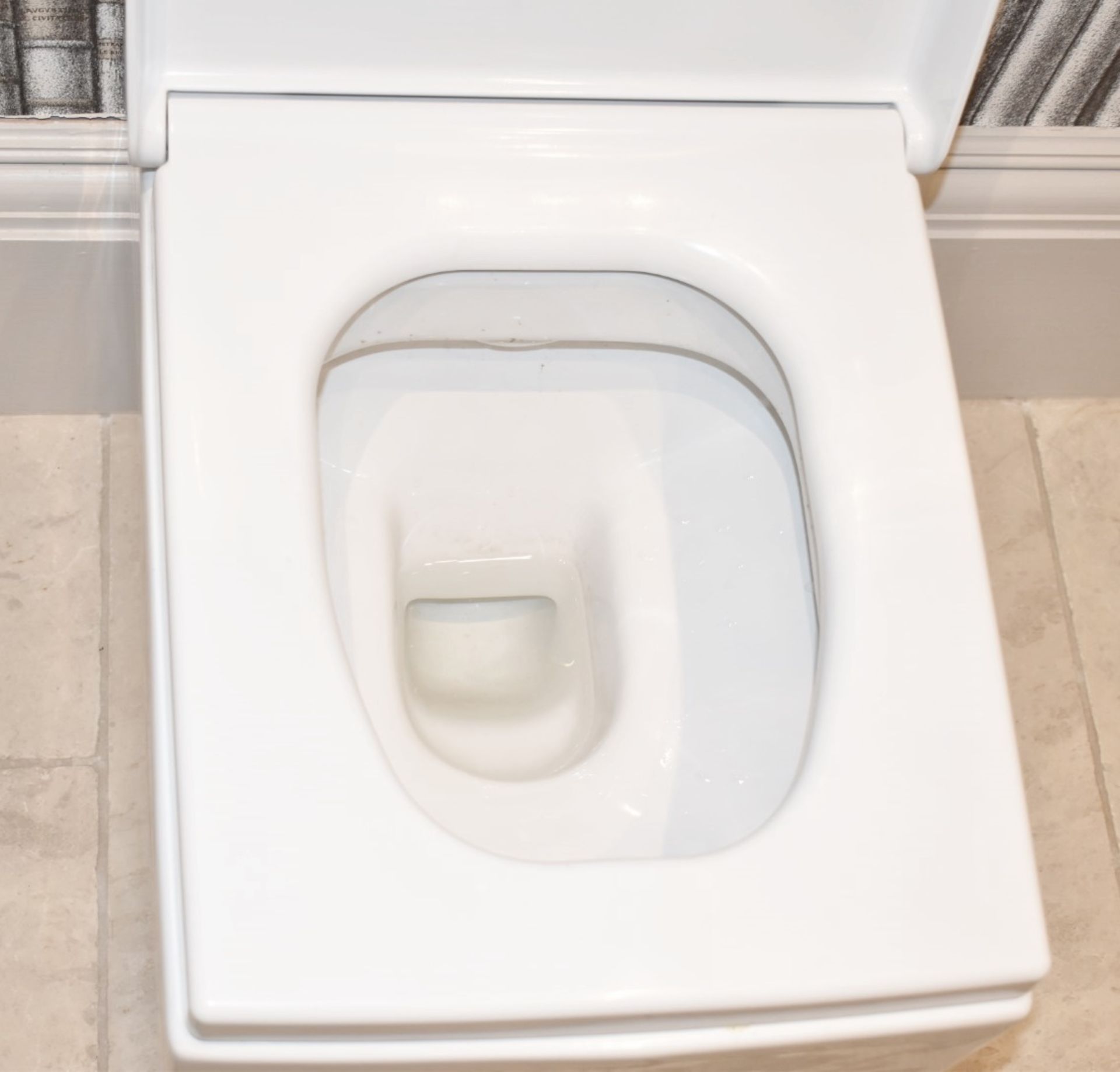 1 x Bathroom Suite Under Stairs Inc. Sink with Vanity Unit, Mirror, Toilet + Flush - Image 18 of 18