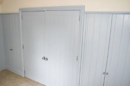 1 x Bespoke Fitted 6-Door Wall Storage in Pale Blue - Ref: ASH177/BCR - CL934 - NO VAT ON THE HAMMER