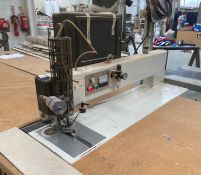 1 x Heavy Duty Stitcher Unit With Feed And Receiver Tables - Ref: GMS095 - CL937 - Location: