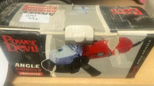 1 x POWER DEVIL Pdw5006D Angle Grinder - Ref: GMS024 - CL937 - Location: London NW2Condition Report: