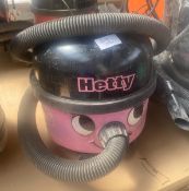 1 x NUMATIC Hetty Bagged Cylinder Vacuum Cleaner With Cable Rewind And Hose - Original Price £160.00