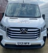 1 x 2021 Maxus Deliver9 Swb Hi Top Van - First Mot Due 25/07/24 - Gy21 Nfr - 38,082 Miles - Ref:
