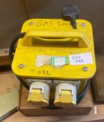 1 x CARROLL & MEYNELL 110V 3.0Kva Intermittent Site Tool Transformer - Original Price £134.00 - Ref: