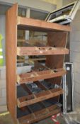 1 x Storage Shelf with Contents - Dimensions: H202 x W98 x D73 cms