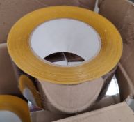 10 x Rolls of Novia 60mm x 50m Metallised BOPP Tape - New Boxed Stock 448