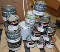18 x Assorted Tins of Decking and Wood Paint