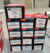 13 x Boxes of TimCo Polymer Headed Nails - Anthracite Grey - New Boxed Stock - Approx P £230