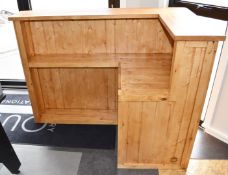 1 x Bespoke Drinks Bar - Crafted From Pine Wood with a Varnished Finish