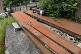 1 x Tecalemit 8 Tonne Vehicle Workshop Ramp - Dimensions of Each Section: 800 x 84 cms