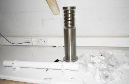 1 x Assorted Job Lot to Include a Tubular Heater, Outdoor Post Lantern and a Collection of Handles
