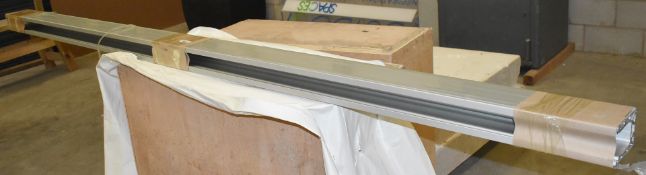 1 x Aluminium Channel Base Fix For Glass Balustrades - New and Unused - Dimensions: L300 x H13
