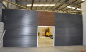 1 x Large Cladding Wall with Timber Frame - Ex Display Wall Panelling - Dimensions: H360 x W860