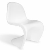 Set of 4 x Phanton Style Dining Chairs - Colour: White01 - Unused Stock