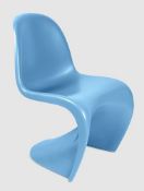 Set of 4 x Phanton Style Dining Chairs - Colour: Blue01 - Unused Stock