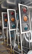 3 x Hollco Radioconnect Portable Traffic Light Signals - Container
