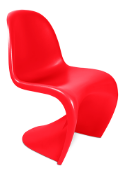 Set of 4 x Phanton Style Dining Chairs - Colour: Red01 - Unused Stock