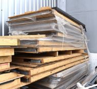 1 x Pallet of Outdoor Cabin Building Materials Including OSB Boards Fitted with Insulation