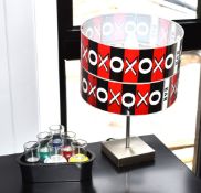 1 x Fruit Machine Novelty Lamp and a Set of Pool Ball Shot Glasses