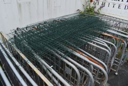 11 x Green Fence Panels - Size: 250 x 73 cms 5391