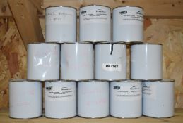 12 x Tins of 0.5L Touch Up Paint - Includes Tamlyn Xtreme Plank in Various Colours