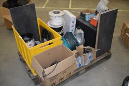 1 x Assorted Pallet Job Lot Including Electrical Wire, Heavy Duty Screws, Drawer Organiser