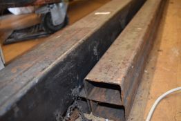 7 x Steel 7m Hollow Section Beams - Sizes Include 1 x 700x10x10 cms and 6 x 740x8x5 cms HW107