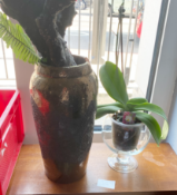 2 x Assorted Vases Containing Artificial Plants