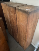 3 x Blocks of Solid Wood - Suitable Displays Items - Dimensions: 110 x 30 x 30 cms