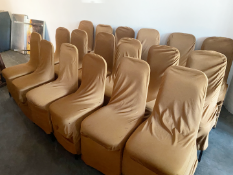18 x Restaurant Banqueting Chairs with Draylon Chair Covers