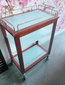 1 x Desert Cake Trolley on Castors - Dimensions: 90 x 60 x 40 cms