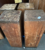 4 x Blocks of Solid Wood - Suitable Displays Items - Dimensions: 86 x 30 x 30 cms
