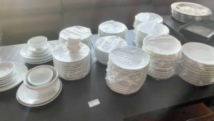 1 x Large Assortment of Ceramic Plates and Dishes - Includes Approx 200 Items