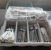 1 x Large Assortment of Premium Cutlery - Includes the Contents of Two Cutlery Trays and a Large Con