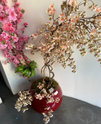 1 x Artificial Blossom Tree in a Ceramic Planter