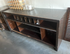 1 x Wooden Waiter Service Station Sideboard - Dimensions: 88 x 190 x 55 cms - Ref: MTB005