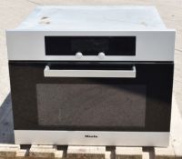 1 x MIELE Premium Integrated Combi Microwave Grill Oven - Model: H4060BM - NO VAT ON THE HAMMER