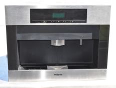 1 x MIELE Premium Integrated Coffee Machine - Ref: K539 - CL944 - NO VAT ON THE HAMMER