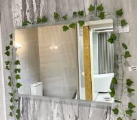 1 x Illuminated LED Defogger Bathroom Wall Mirror - Dimensions: 70 x 50 cms