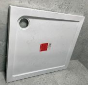 1 x Stone Resin Shower Tray - Size: 90 x 80 cms Display