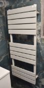 1 x Wall Mounted Towel Radiator with Light Grey Finish - Size 50 x 120 cms Display