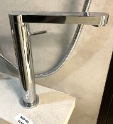 1 x High Rise Basin Mixer Tap with a Chrome Finish