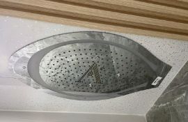 1 x Jaquar Tiaara Rainjoy 60 x 30 cms Ceiling Mounted Inset LED Shower Head RRP £3,300!