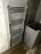 1 x Chrome Towel Warming Radiator - Size 120 x 50 cms Display