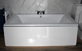 1 x Double Ended Bath by Technique - Features a Central Chrome Mixer Tap and Bath Panel