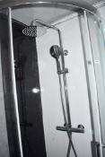 1 x Modern Chrome Shower Riser Kit