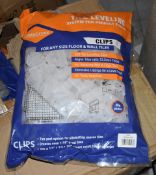 4,250 x Greta Grove 2mm Tile Levelling Wedges - For Any Size Wall or Floor Tiles - Unused Stock