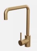 1 x Cassellie Kitchen Sink Mixer Monobloc Tap In Brass Brushed Gold Finish